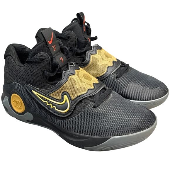 Nike KD Trey 5 X EP DD9538-010 Black Metallic Gold Basketball Sneaker Men 12